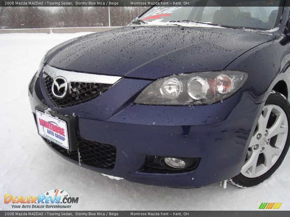 2008 Mazda MAZDA3 i Touring Sedan Stormy Blue Mica / Beige Photo #9
