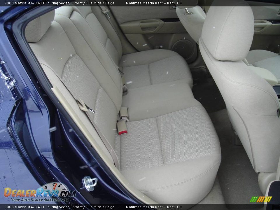 2008 Mazda MAZDA3 i Touring Sedan Stormy Blue Mica / Beige Photo #14