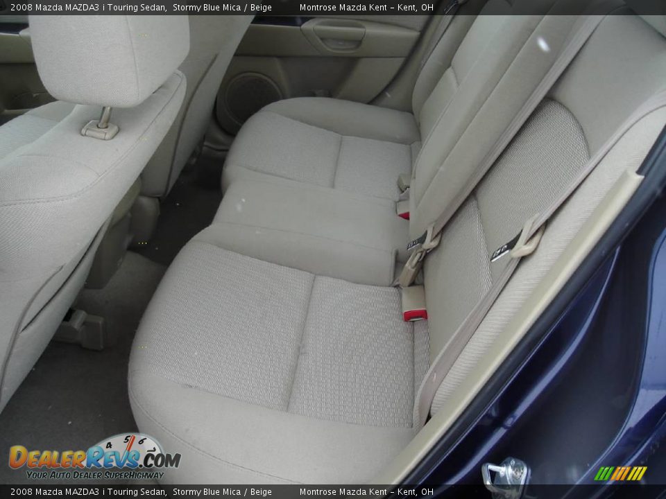2008 Mazda MAZDA3 i Touring Sedan Stormy Blue Mica / Beige Photo #15