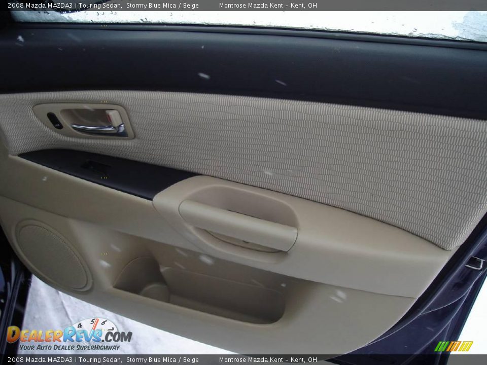 2008 Mazda MAZDA3 i Touring Sedan Stormy Blue Mica / Beige Photo #18