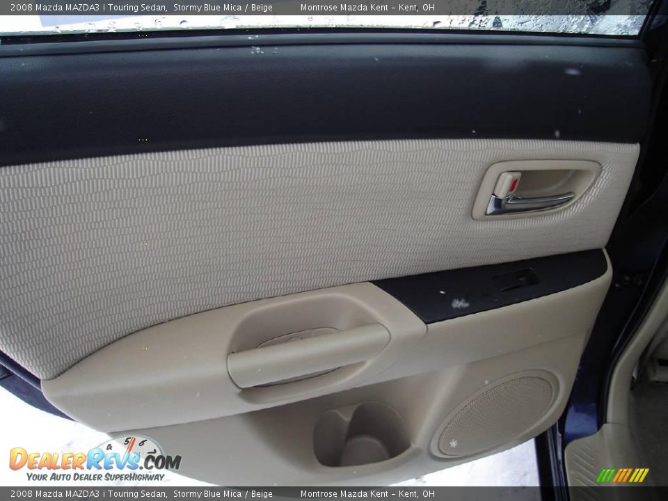 2008 Mazda MAZDA3 i Touring Sedan Stormy Blue Mica / Beige Photo #20