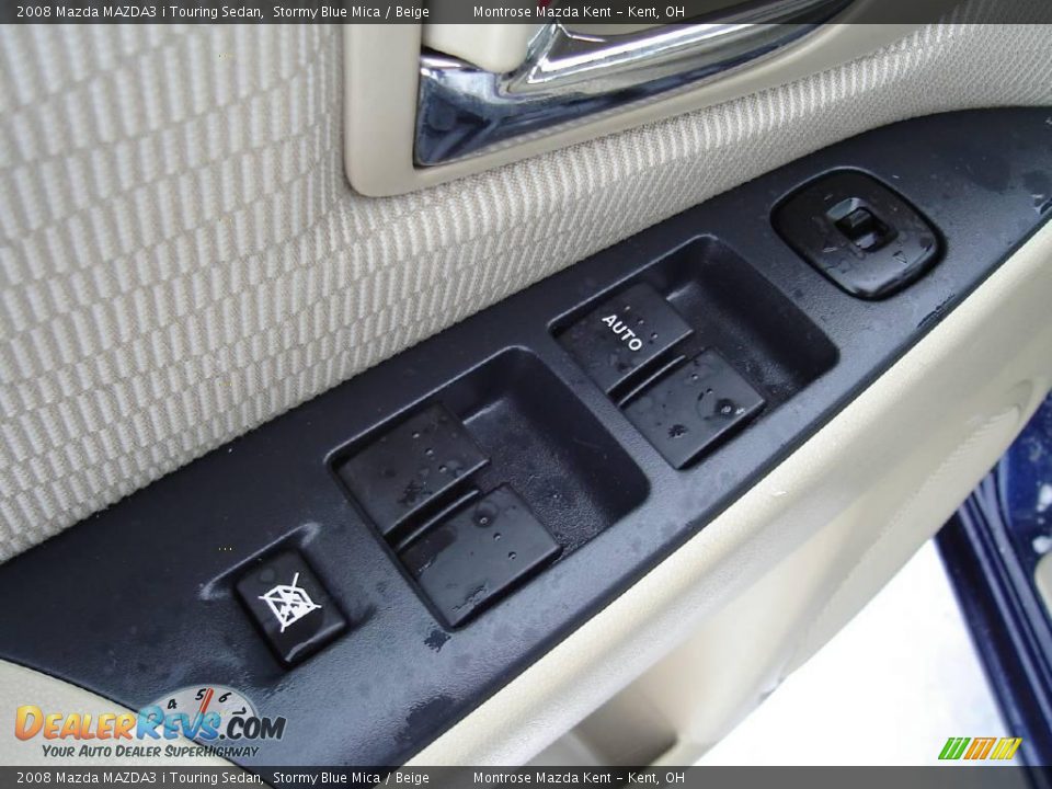 2008 Mazda MAZDA3 i Touring Sedan Stormy Blue Mica / Beige Photo #22