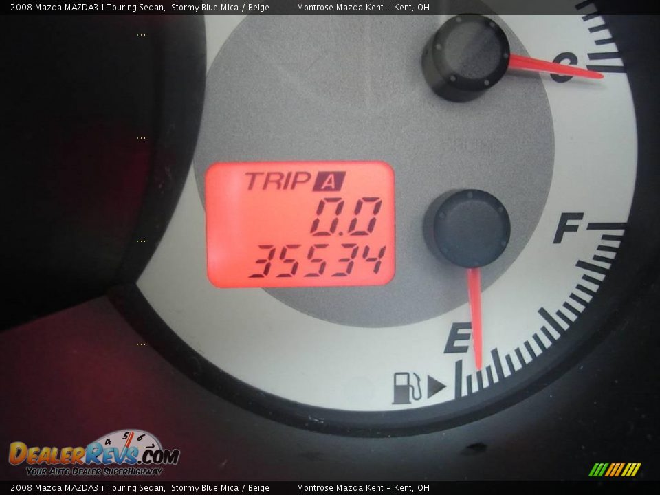2008 Mazda MAZDA3 i Touring Sedan Stormy Blue Mica / Beige Photo #24