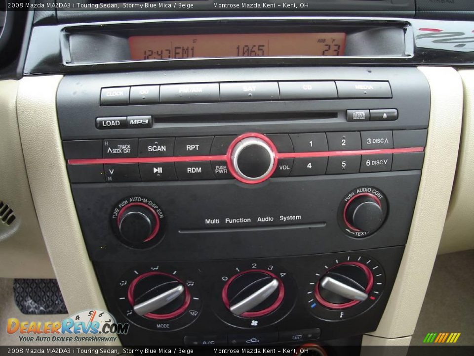 2008 Mazda MAZDA3 i Touring Sedan Stormy Blue Mica / Beige Photo #27