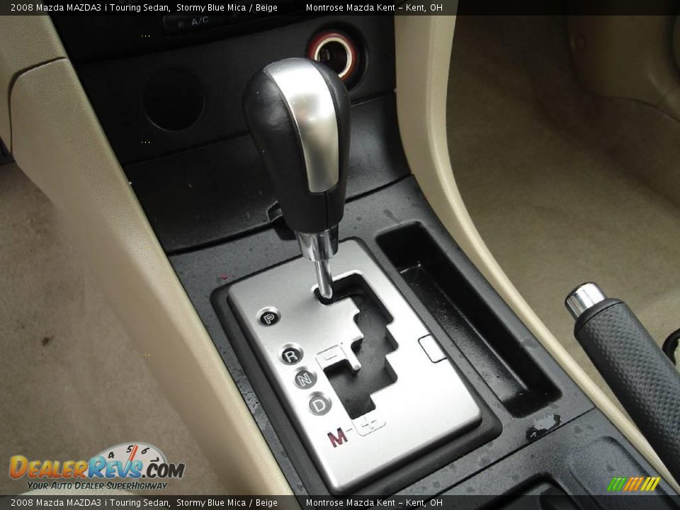 2008 Mazda MAZDA3 i Touring Sedan Stormy Blue Mica / Beige Photo #28