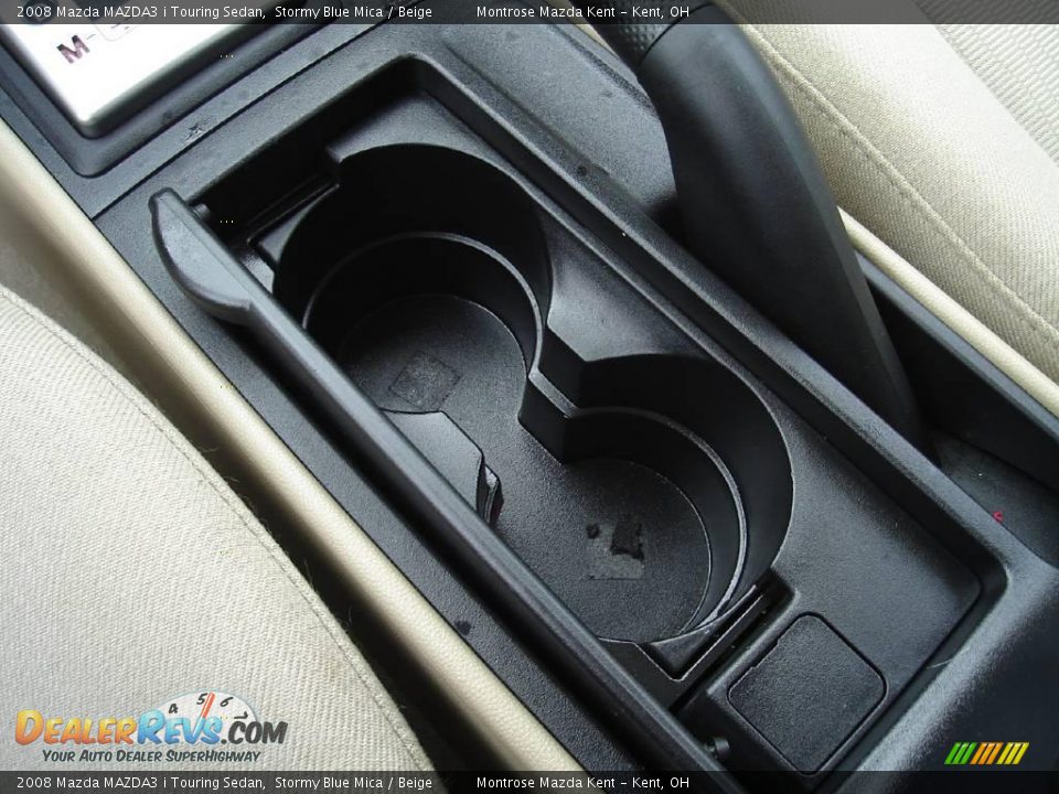 2008 Mazda MAZDA3 i Touring Sedan Stormy Blue Mica / Beige Photo #30