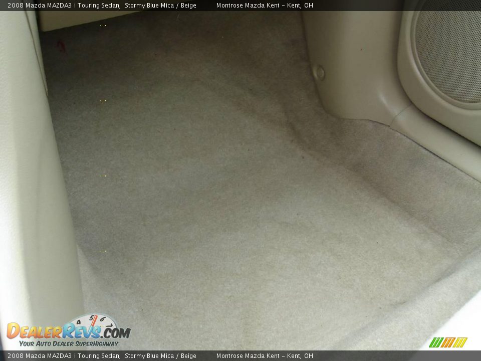 2008 Mazda MAZDA3 i Touring Sedan Stormy Blue Mica / Beige Photo #31
