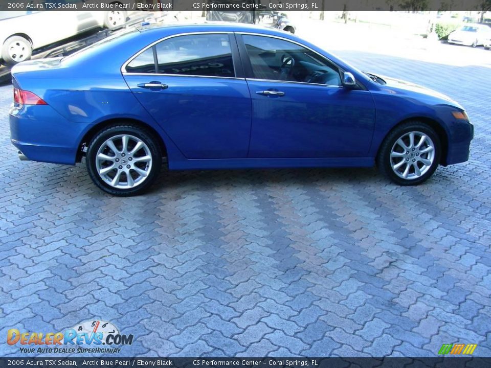 2006 Acura TSX Sedan Arctic Blue Pearl / Ebony Black Photo #4