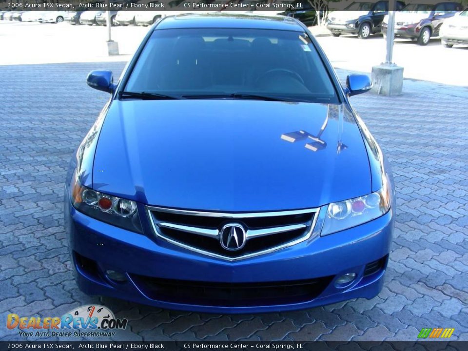 2006 Acura TSX Sedan Arctic Blue Pearl / Ebony Black Photo #5