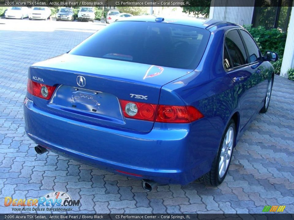 2006 Acura TSX Sedan Arctic Blue Pearl / Ebony Black Photo #6