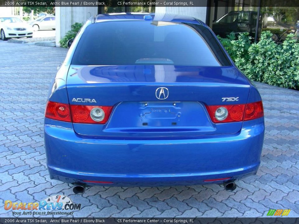 2006 Acura TSX Sedan Arctic Blue Pearl / Ebony Black Photo #7