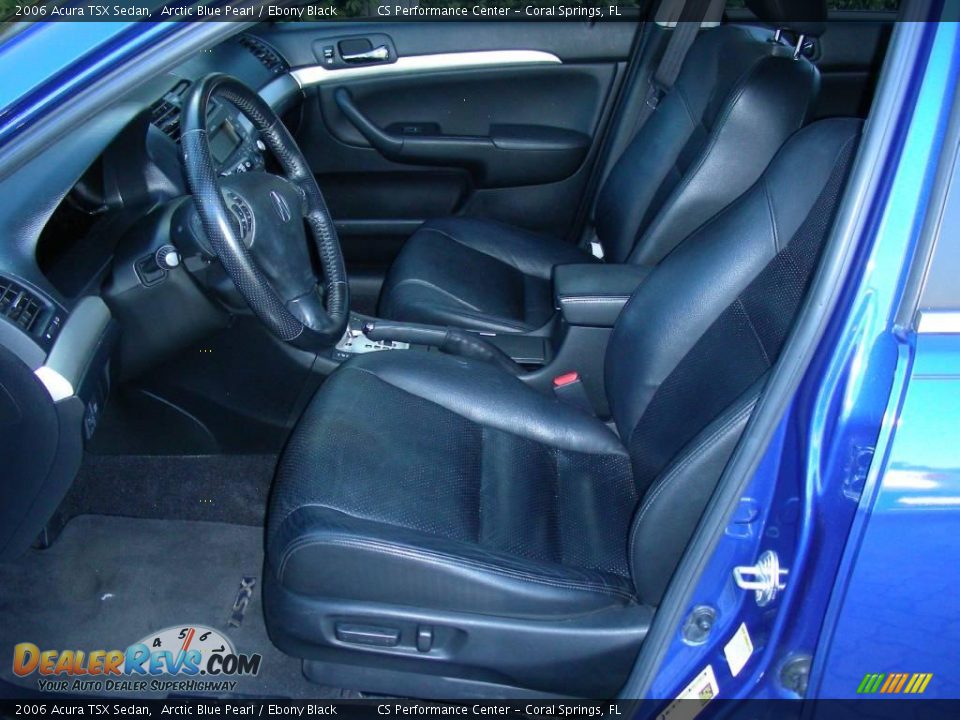 2006 Acura TSX Sedan Arctic Blue Pearl / Ebony Black Photo #10