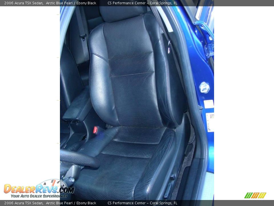 2006 Acura TSX Sedan Arctic Blue Pearl / Ebony Black Photo #11
