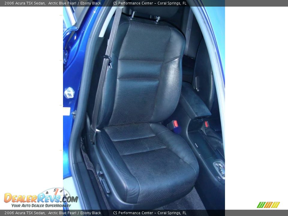 2006 Acura TSX Sedan Arctic Blue Pearl / Ebony Black Photo #13