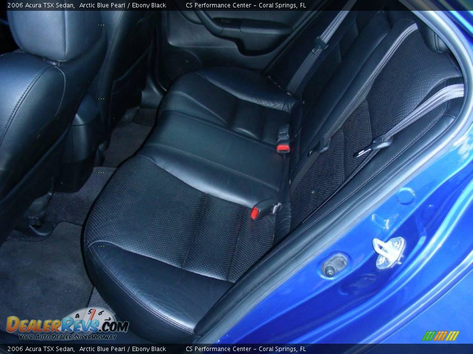 2006 Acura TSX Sedan Arctic Blue Pearl / Ebony Black Photo #14