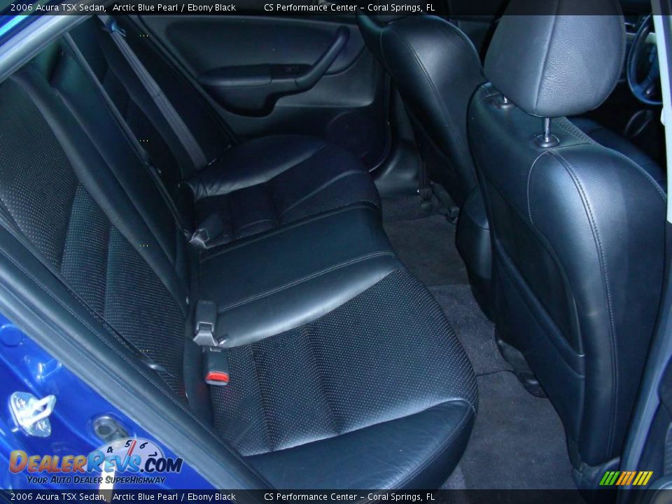 2006 Acura TSX Sedan Arctic Blue Pearl / Ebony Black Photo #15