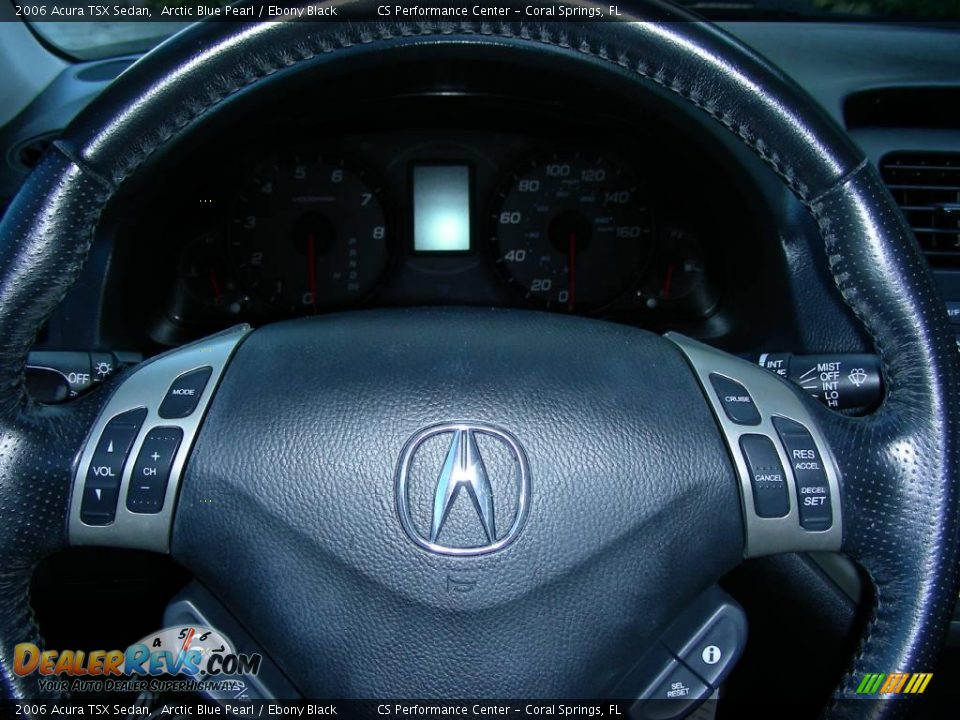 2006 Acura TSX Sedan Arctic Blue Pearl / Ebony Black Photo #19