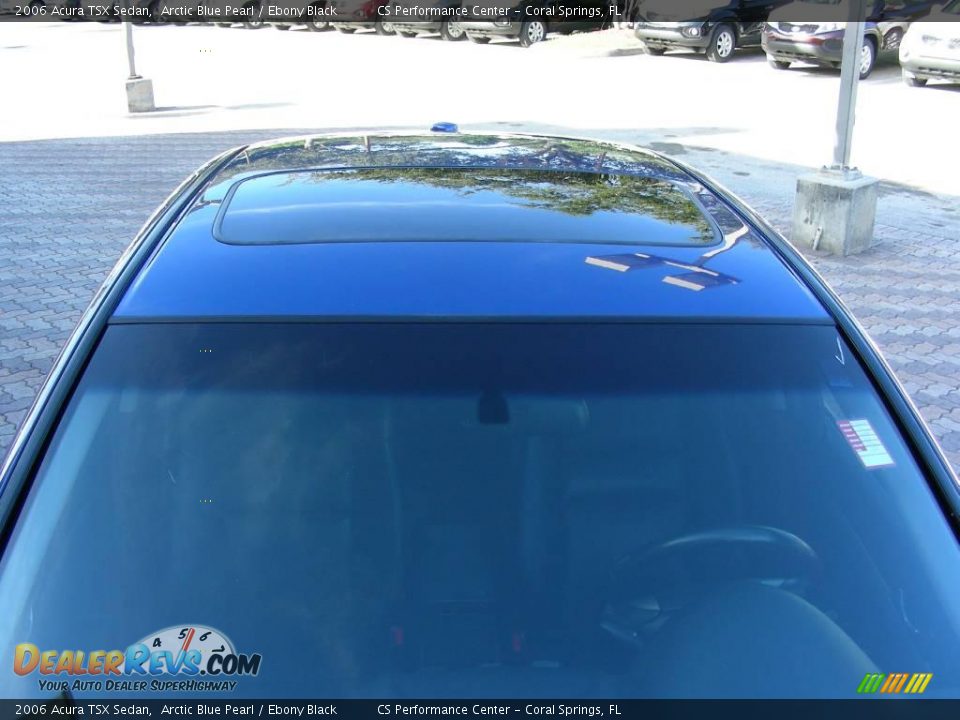 2006 Acura TSX Sedan Arctic Blue Pearl / Ebony Black Photo #21