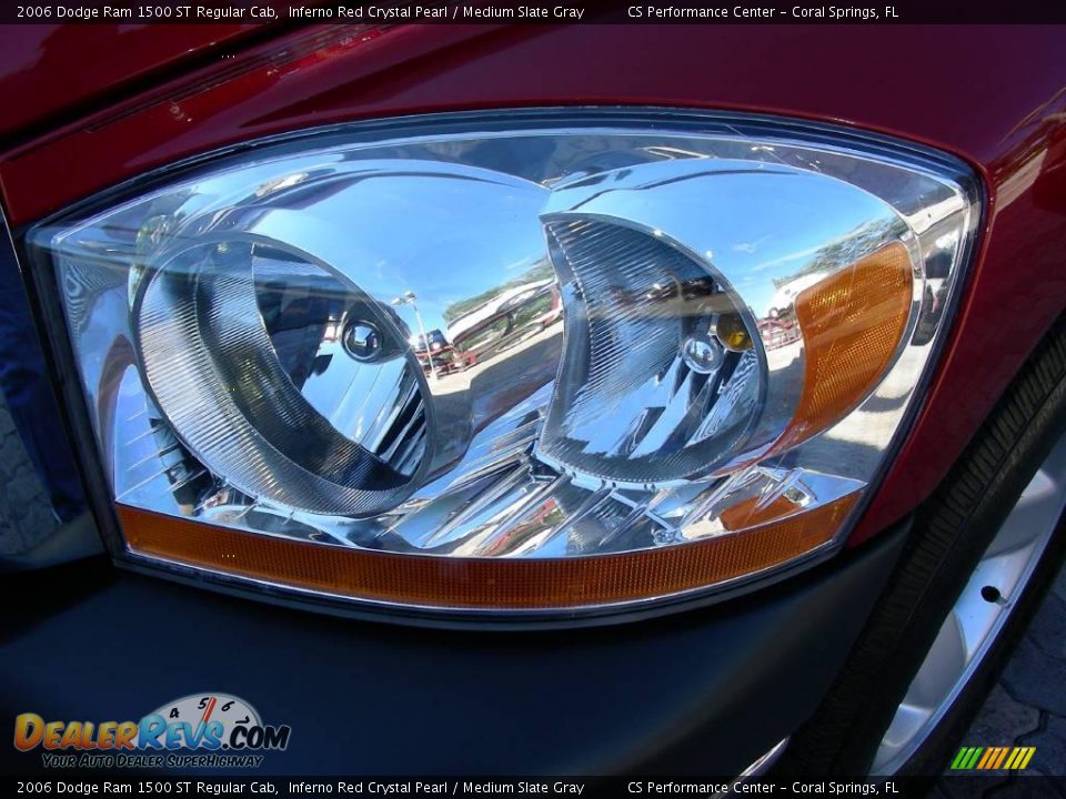2006 Dodge Ram 1500 ST Regular Cab Inferno Red Crystal Pearl / Medium Slate Gray Photo #10