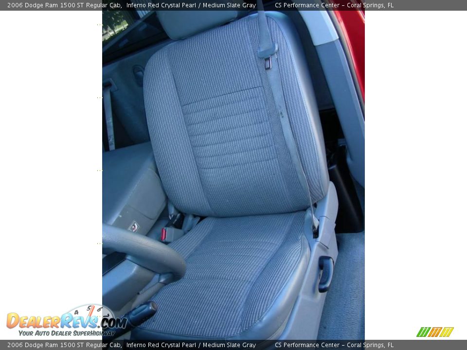2006 Dodge Ram 1500 ST Regular Cab Inferno Red Crystal Pearl / Medium Slate Gray Photo #15