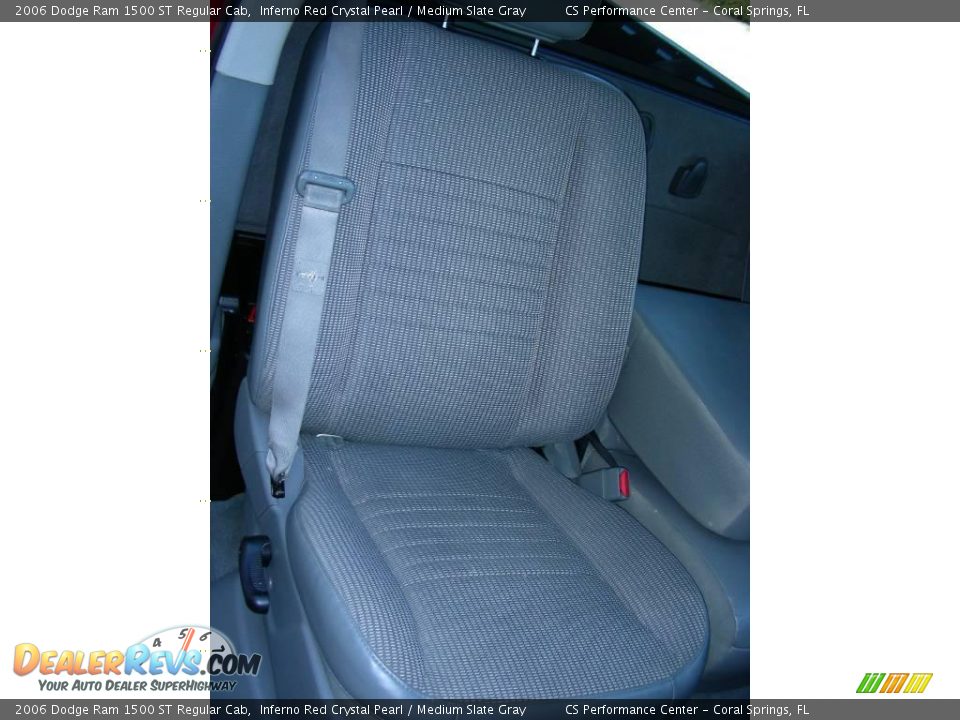 2006 Dodge Ram 1500 ST Regular Cab Inferno Red Crystal Pearl / Medium Slate Gray Photo #17