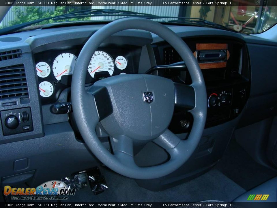 2006 Dodge Ram 1500 ST Regular Cab Inferno Red Crystal Pearl / Medium Slate Gray Photo #18