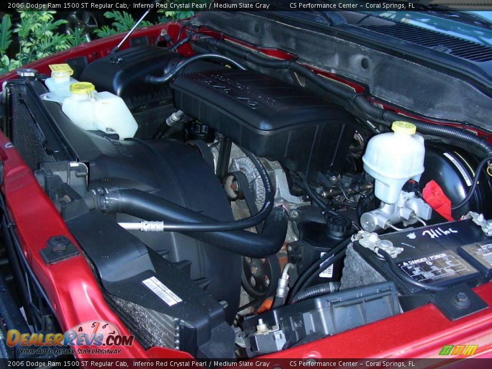 2006 Dodge Ram 1500 ST Regular Cab Inferno Red Crystal Pearl / Medium Slate Gray Photo #27