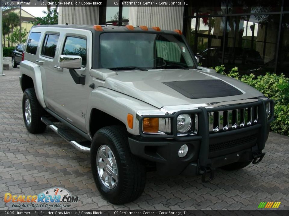 2006 Hummer H3 Boulder Gray Metallic / Ebony Black Photo #3