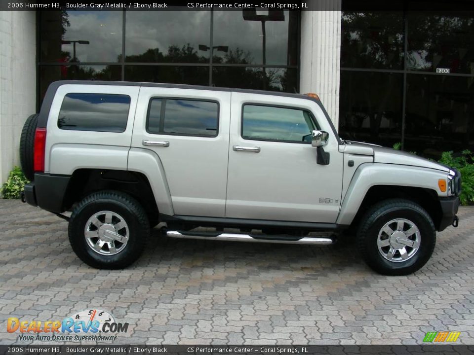 2006 Hummer H3 Boulder Gray Metallic / Ebony Black Photo #4