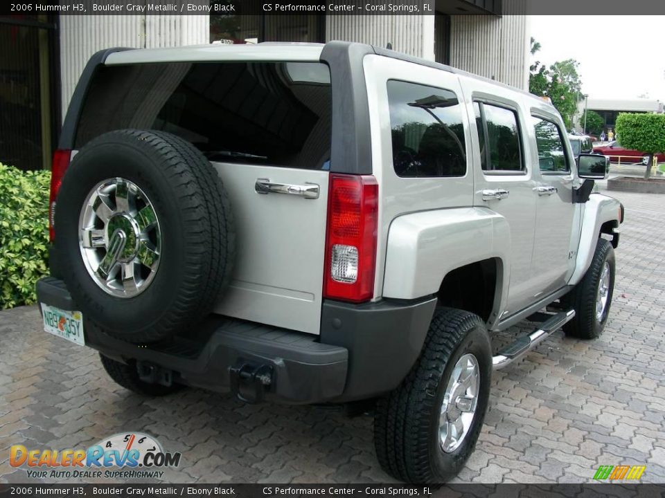 2006 Hummer H3 Boulder Gray Metallic / Ebony Black Photo #6