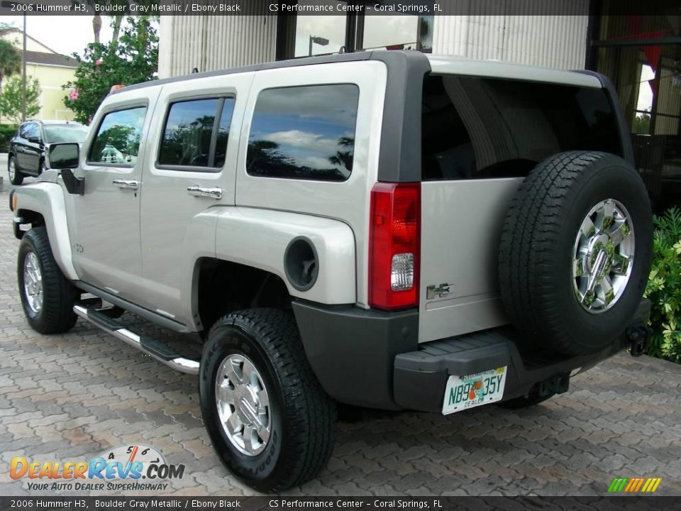 2006 Hummer H3 Boulder Gray Metallic / Ebony Black Photo #7