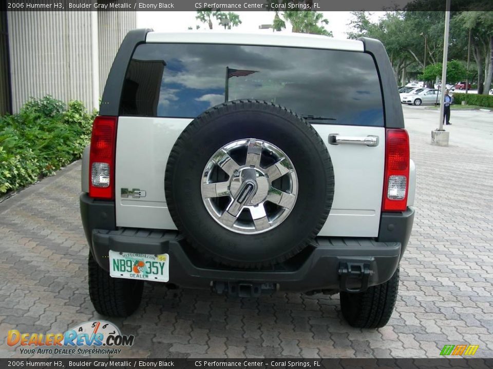 2006 Hummer H3 Boulder Gray Metallic / Ebony Black Photo #8