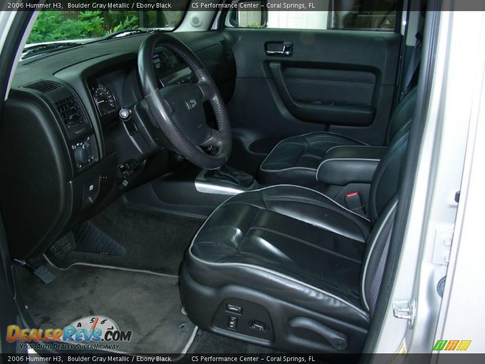 2006 Hummer H3 Boulder Gray Metallic / Ebony Black Photo #12