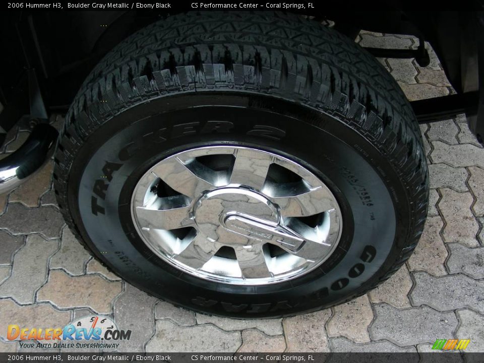 2006 Hummer H3 Boulder Gray Metallic / Ebony Black Photo #24
