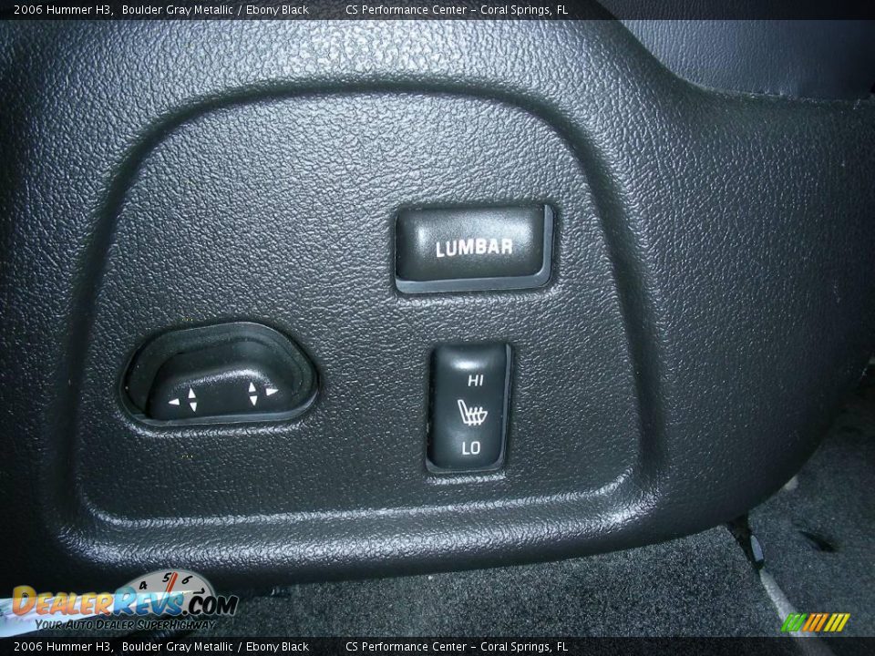 2006 Hummer H3 Boulder Gray Metallic / Ebony Black Photo #25