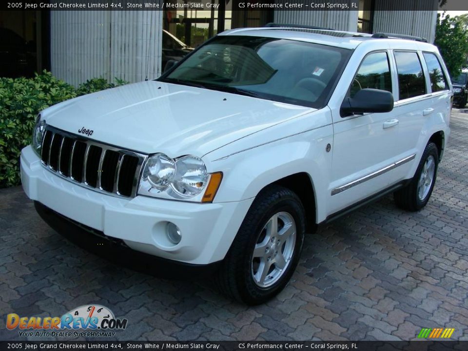 2005 Jeep Grand Cherokee Limited 4x4 Stone White / Medium Slate Gray Photo #1