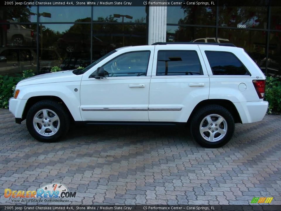 2005 Jeep Grand Cherokee Limited 4x4 Stone White / Medium Slate Gray Photo #2