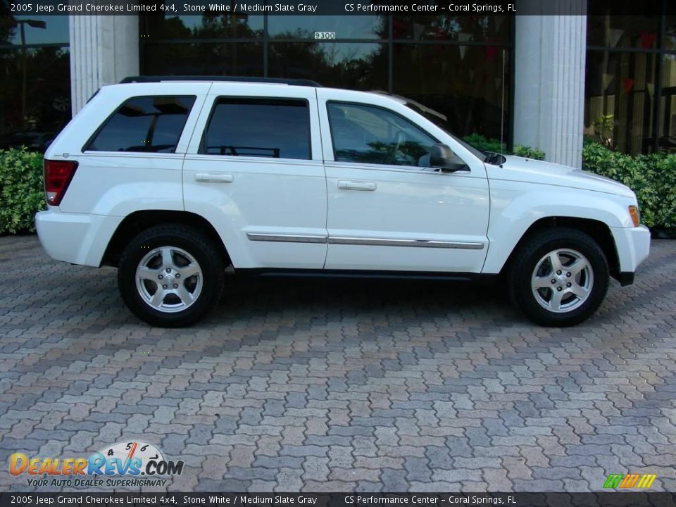 2005 Jeep Grand Cherokee Limited 4x4 Stone White / Medium Slate Gray Photo #4