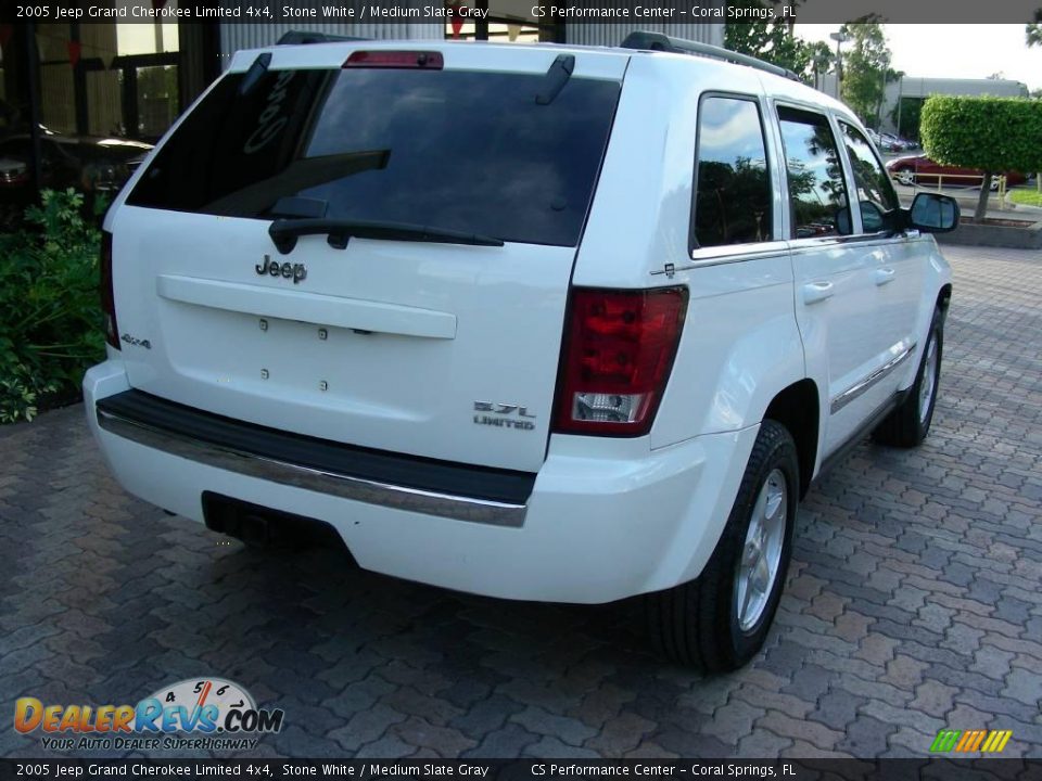 2005 Jeep Grand Cherokee Limited 4x4 Stone White / Medium Slate Gray Photo #6