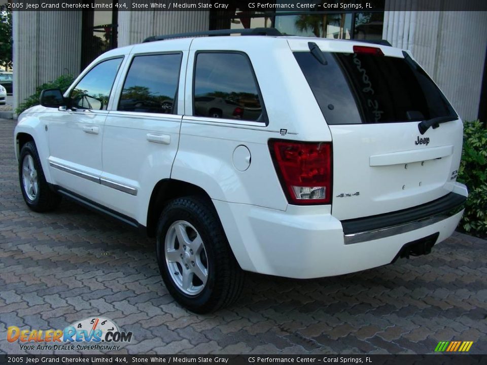 2005 Jeep Grand Cherokee Limited 4x4 Stone White / Medium Slate Gray Photo #7