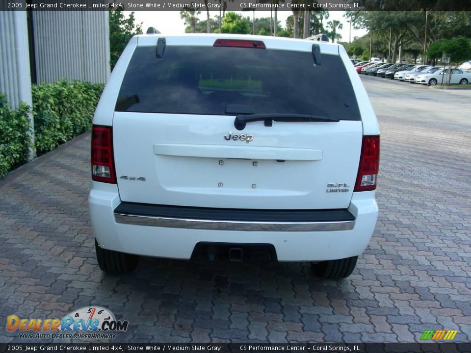 2005 Jeep Grand Cherokee Limited 4x4 Stone White / Medium Slate Gray Photo #8