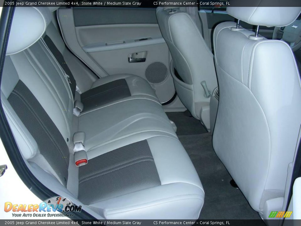 2005 Jeep Grand Cherokee Limited 4x4 Stone White / Medium Slate Gray Photo #18