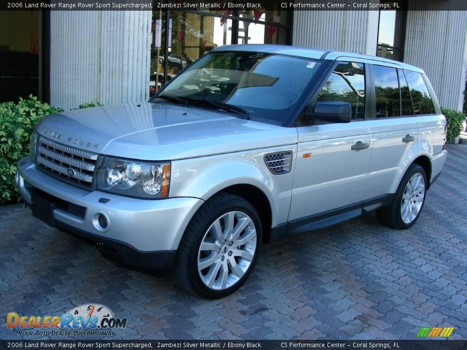 2006 Land Rover Range Rover Sport Supercharged Zambezi Silver Metallic / Ebony Black Photo #1