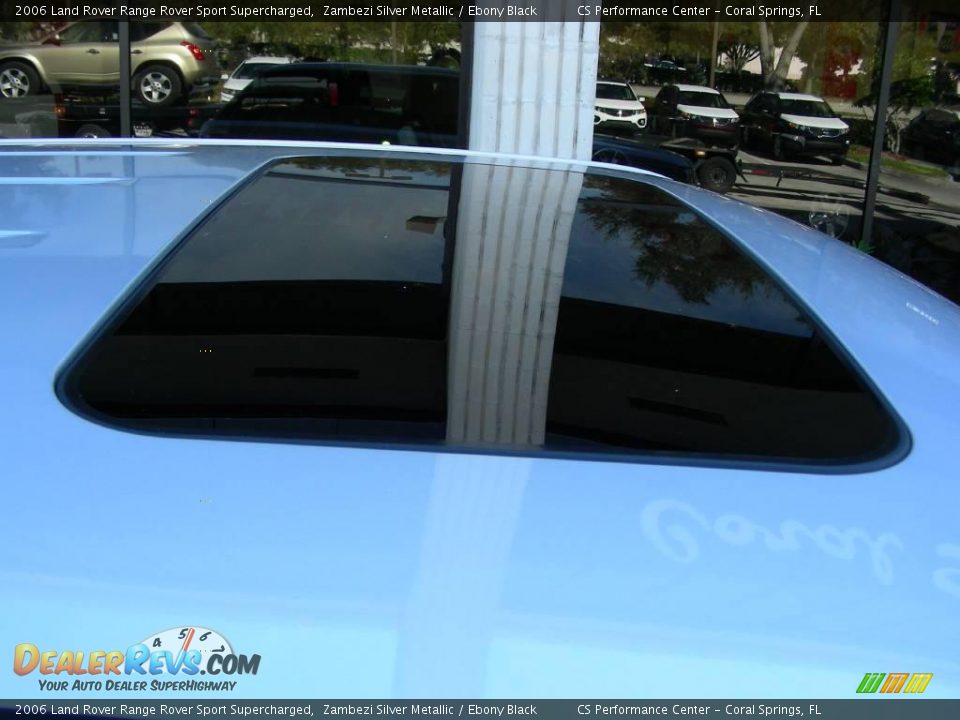 2006 Land Rover Range Rover Sport Supercharged Zambezi Silver Metallic / Ebony Black Photo #12