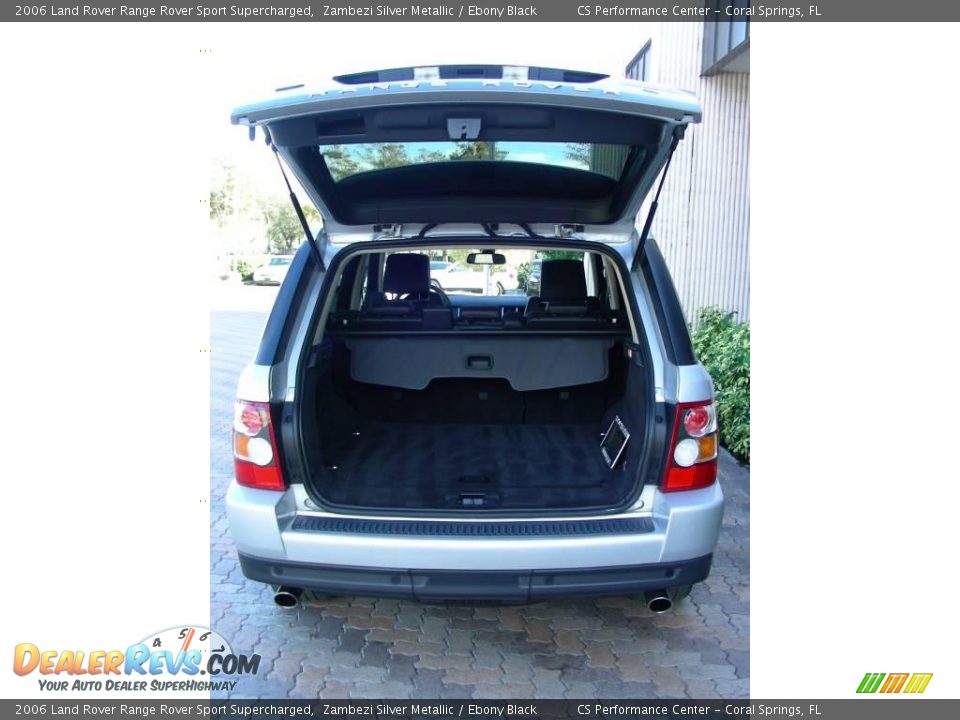 2006 Land Rover Range Rover Sport Supercharged Zambezi Silver Metallic / Ebony Black Photo #16