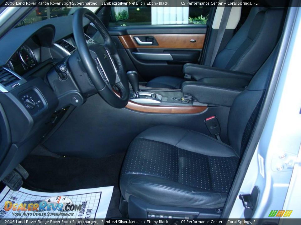 2006 Land Rover Range Rover Sport Supercharged Zambezi Silver Metallic / Ebony Black Photo #21