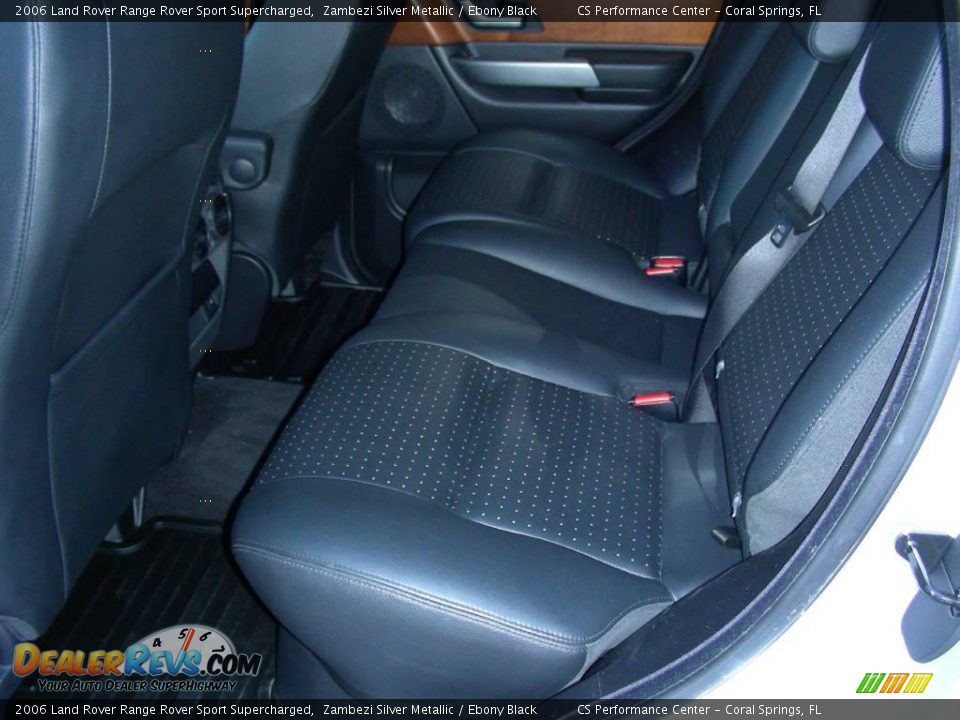 2006 Land Rover Range Rover Sport Supercharged Zambezi Silver Metallic / Ebony Black Photo #25