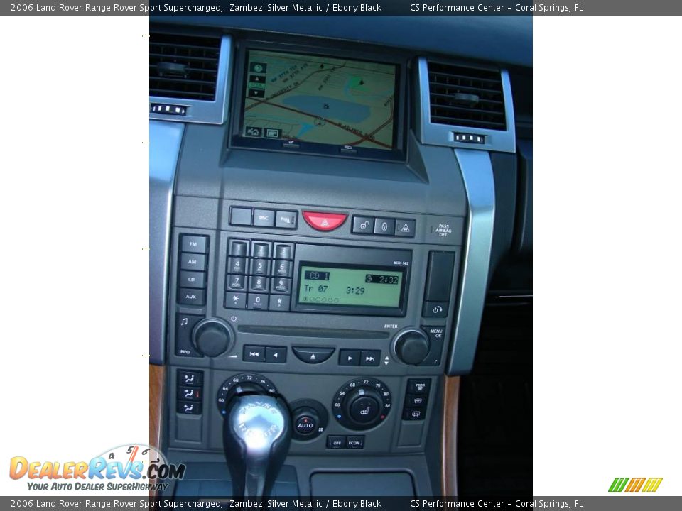 2006 Land Rover Range Rover Sport Supercharged Zambezi Silver Metallic / Ebony Black Photo #29