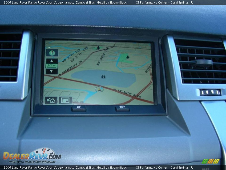 2006 Land Rover Range Rover Sport Supercharged Zambezi Silver Metallic / Ebony Black Photo #30