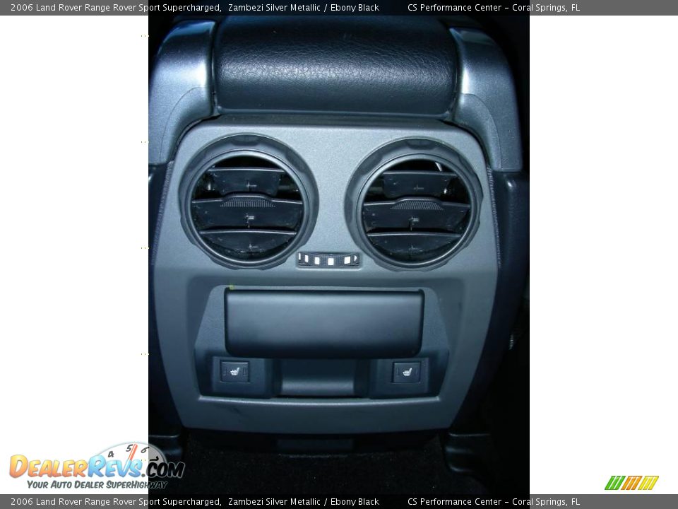 2006 Land Rover Range Rover Sport Supercharged Zambezi Silver Metallic / Ebony Black Photo #36